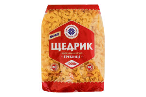 Щедрик Вироби макаронні фігурні "Гребінець"1000 гр