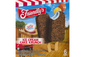 Friendly's Ice Cream Bars Ice Cream Cake Krunch - 6 CT