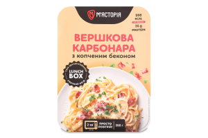 Карбонара вершкова з копченим беконом 350г М'ясторія