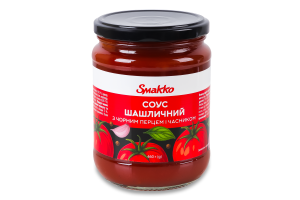 Соус з чорним перцем і часником Шашличний Smakko с/б 460г