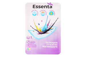 Пелюшки гігієніч Essenta Standard поглинаючі 60x90