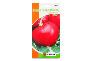 Насіння Томат Волове серце рожевий 0,1г Яскрава