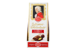 Шоколад темний з фісташково-марципановою начинкою Mozart Reber к/у 100г