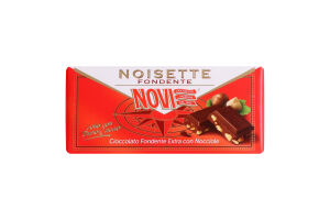 Шоколад чорний Novi з подрібненим фундуком