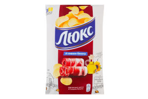 Чипсы картофельные Бекон Люкс м/у 125г