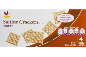 Ahold Saltine Crackers Wheat - 4 PK