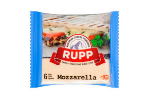 Сир плавлений Rupp з моцарелою скибочки 40%