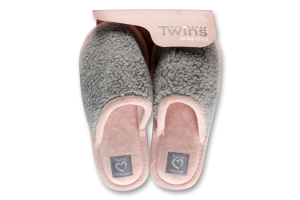 Капці кімнатні домашні жіночі Twins №6119 36-37 сірий