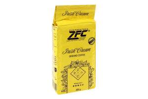 Кава натуральна смажена мелена Irish cream ZFC в/у 250г