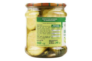 Конс Кабачки Українська Зірка 460 г марин. різані /ТО