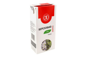 Сiк березовий з цукром 1л т/брік ТМ "1"