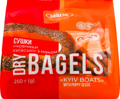 Сушки с маком Лодочки киевские Київхліб м/у 250г