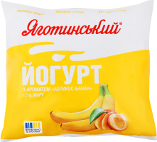 Йогурт 1.5% Абрикос-банан Яготинський м/у 400г