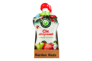 Сок прямой отжим стерилизированный яблочный Garden Gadz д/п 185мл