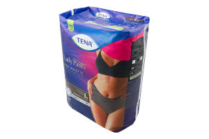 Трусы урологические с высокой посадкой для женщин L Plus Black Lady Pants Tena 8шт