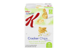 Kellogg's Special K Cracker Chips Pouches Sour Cream & Onion