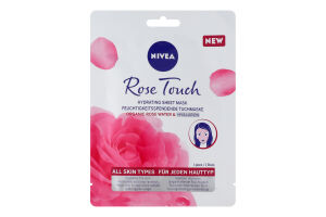Маска для обличчя зволожуюча тканинна Дотик троянди Nivea 1шт