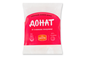 Донат зі смаком полуниці Рум'янець м/у 65г