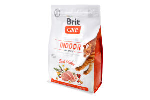 Корм д/дорослих котів що живуть у приміщенні Антістрес з куркою сухий 2кг Бріт Кеа