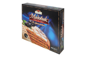 Коржі для торта медові випечені з чорносливом Медовик Merci Cake к/у 500г