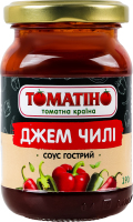 Соус гострий пастеризований Джем Чилі Томатіно с/б 190г