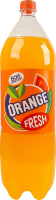 Напиток безалкогольный сильногазированный сокосодержащий с сахаром и подсластителями Orange Fresh п/бут 2л