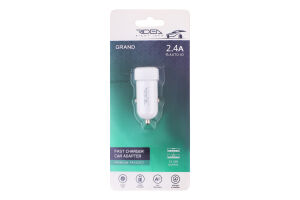 Зарядний Пристрій Автомобільний Ridea RCC-21012 Grand 2USB 2.4 A Арт.30155