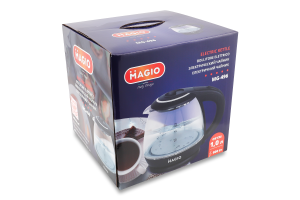 Електрочайник 1л термостійке скло 900Вт Magio