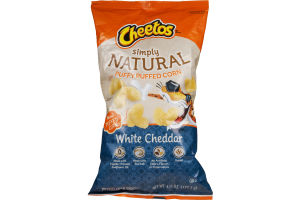 Cheetos Simply Natural Puffy Puffed Corn White Cheddar