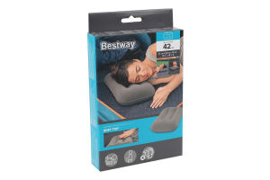Подушка надувна флокова 42х26х10см №67121N Bestway 1шт