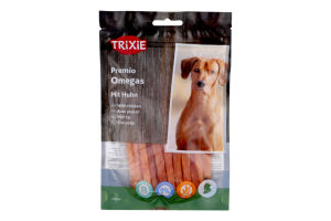 Ласощі для собак з куркою Omega Stripes Trixie д/п 100г