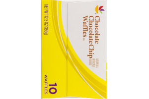 Ahold Chocolate Chocolate Chip Waffles - 10 CT