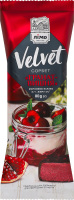 Морозиво 0% ескімо сорбет в шоколадній глазурі з вишневими кранчами Гранат-вишня Velvet Лімо м/у 80г