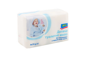 Мило туалетне тверде марки Д Дитяче без запашника aro 4х70г