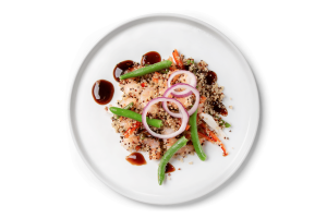 Салат з кіноа та креветками КФ