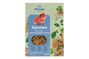 Корм для декоративных кролей Природа к/у 500г