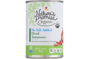 Nature's Promise Organic No Salt Added Diced Tomatoes