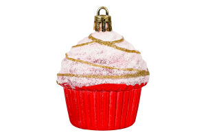 Підвіска новорічна Тістечко пластик 5*5см