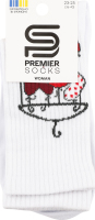 Шкарпетки жіночі Premier socks Love білі р.23-25