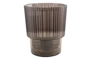 Горщик д/орхідей Стелла коричневий прозорий з дренажем 13*15см Алеана