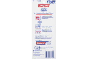 Colgate 360 Whole Mouth Clean Soft Toothbrush - 4 PK