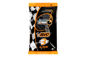 Бритва с 3-мя лезвиями Action 3 BiC 8шт