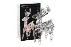 Олень з підсвіткою срібн. KPMN 14*5*21см