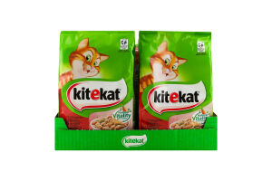 Корм сухой полнорационный для взрослых котов С говядиной и овощами KiteKat м/у 300г