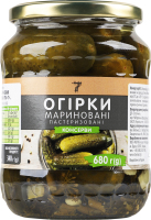 Конс Огірки 7 680 г скл. мариновані