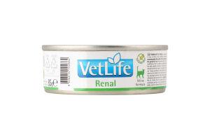 Корм д/котів Vet Life Renal д/підтримки функції нирок 85г ж/б Farmina