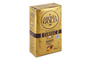 Кава натуральна смажена мелена для чашки Arabica Classic Aroma Gold м/у 250г
