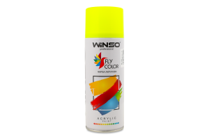 Фарба акрилова жовта 450мл аерозоль Winso