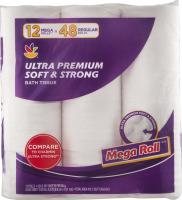 Ahold Ultra Premium Soft & Strong Bath Tissue Mega Rolls - 12 CT