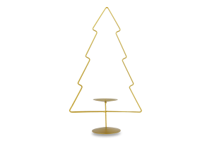 Підсвічник різдвяний Ялинка Gold 340мм